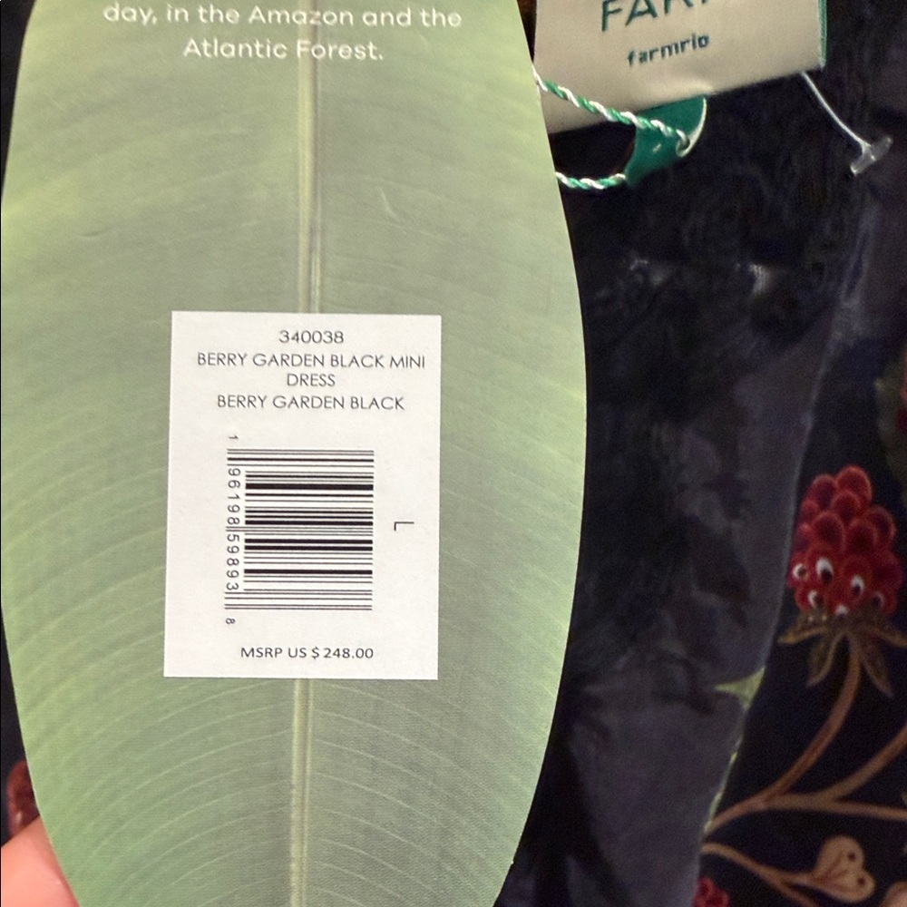 Berry Garden Embroidered Satin Minidress
FARM Rio NEW - Picture 6 of 11